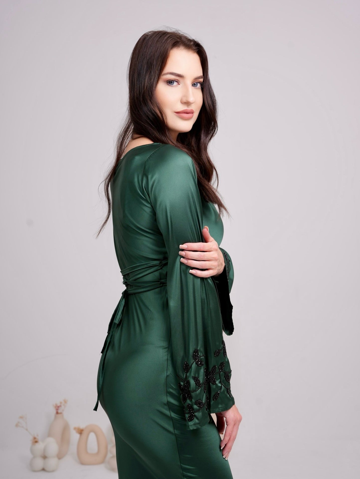 Armani Silk Emerald Dress