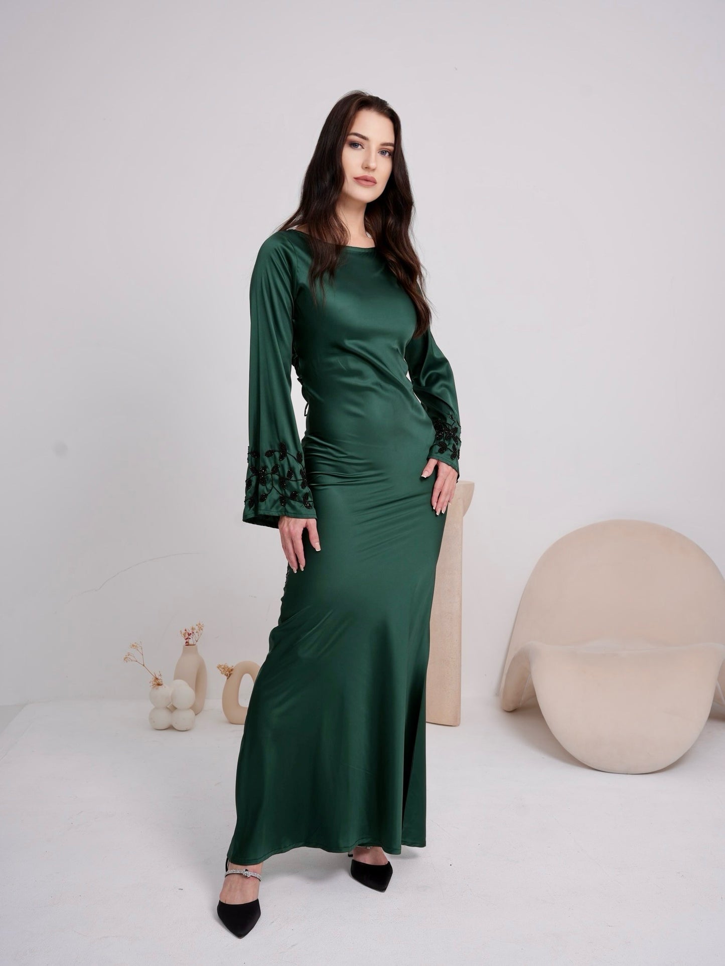 Armani Silk Emerald Dress