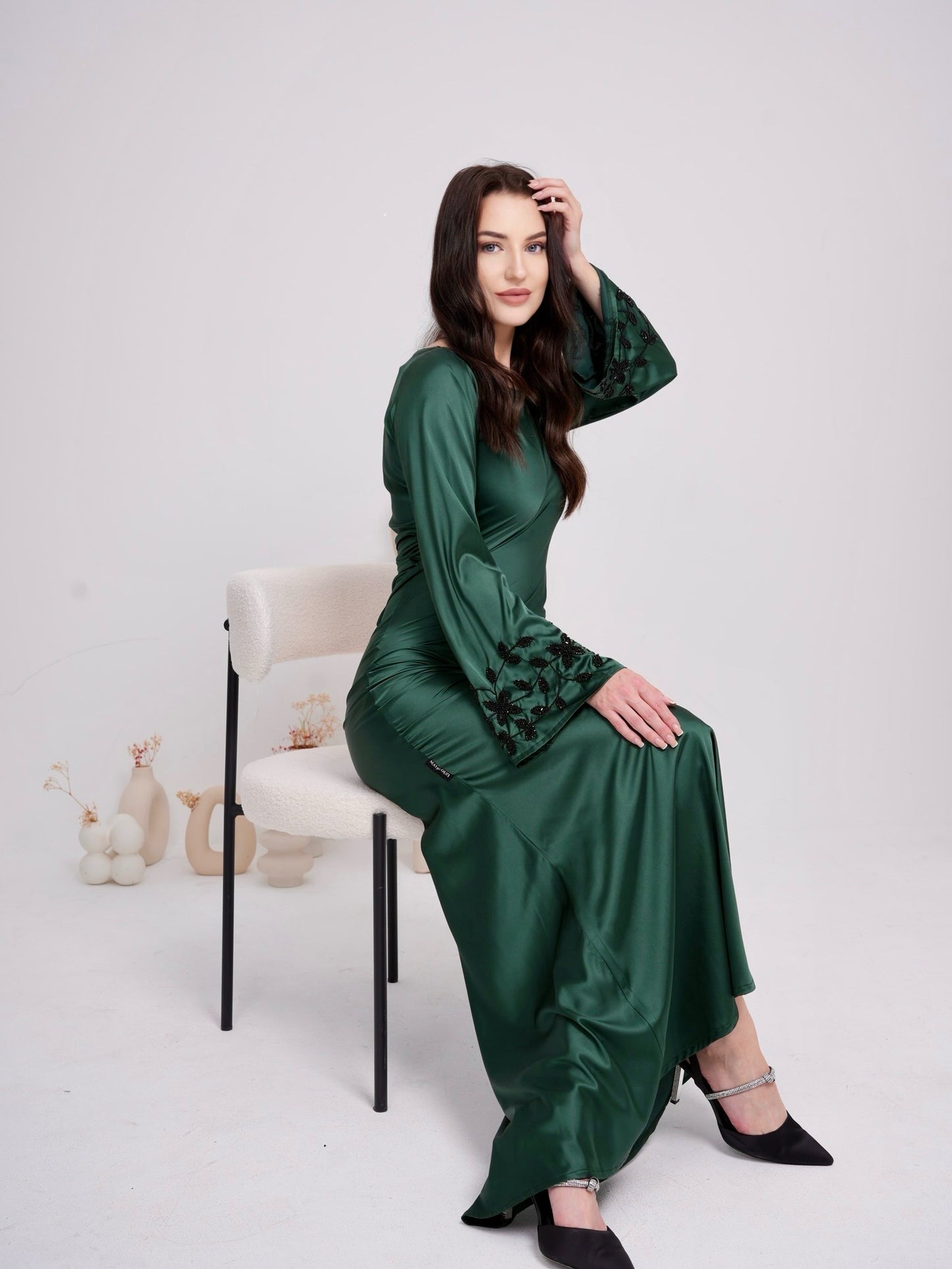 Armani Silk Emerald Dress