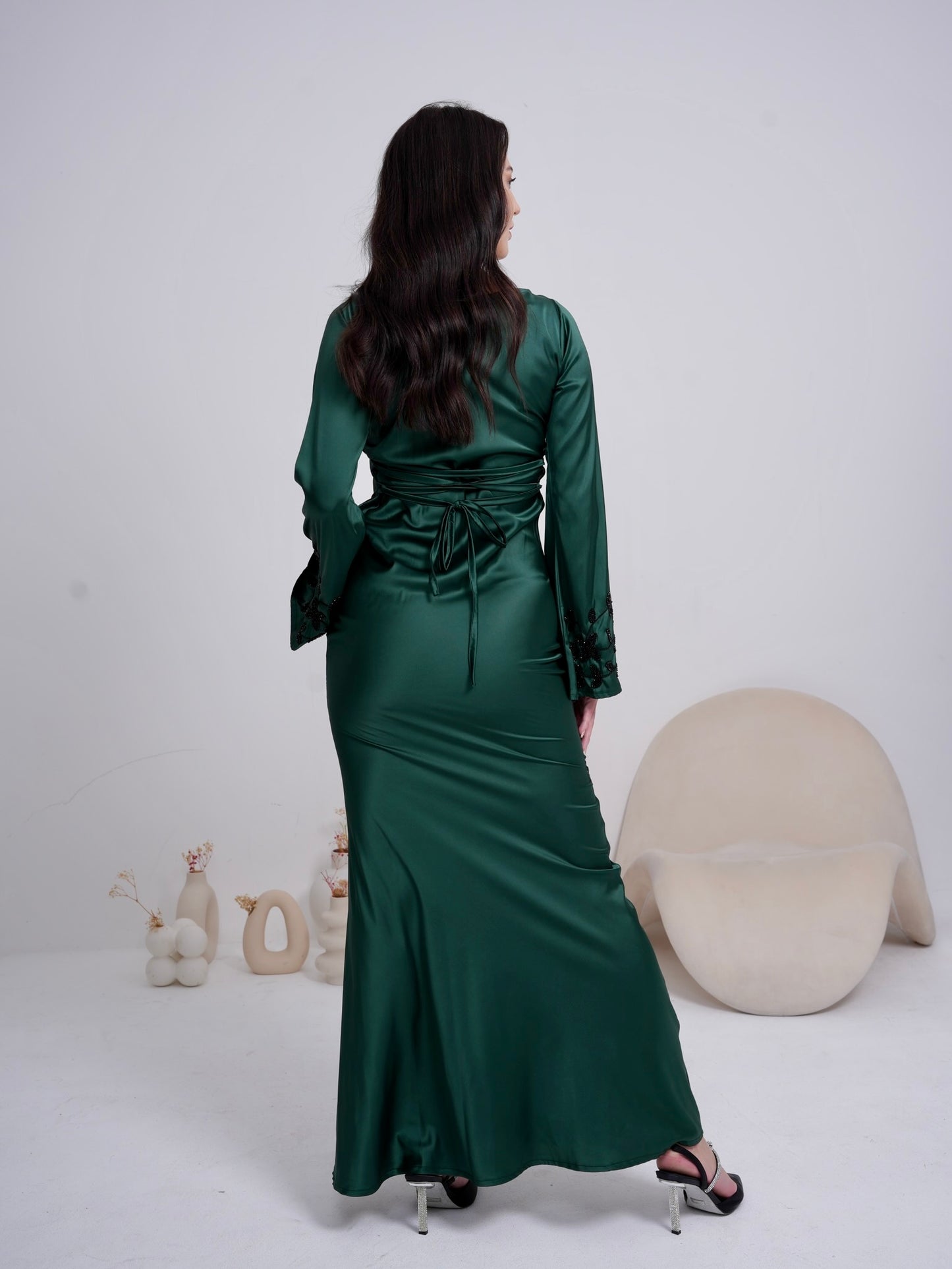 Armani Silk Emerald Dress