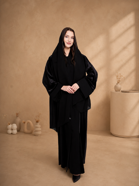 Yasmin's Velvet Black Abaya