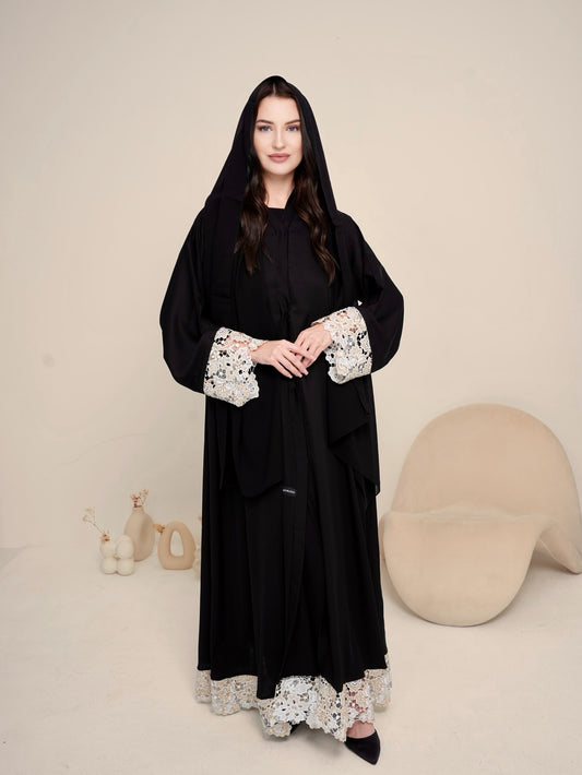 عباية أميرة الجذابة من الدانتيل